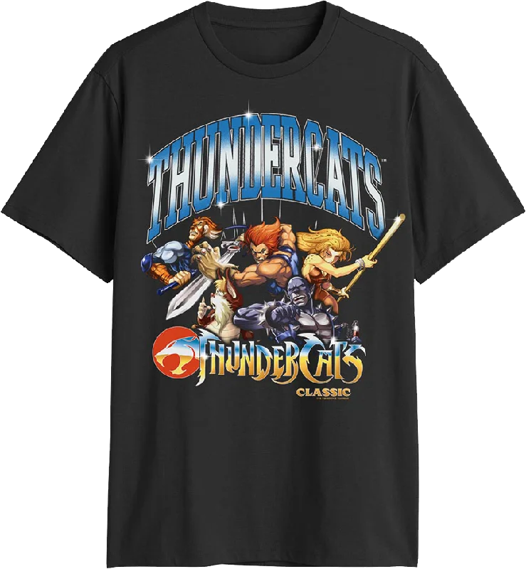 Classic Poses And Shiny Logo ThunderCats T-Shirt