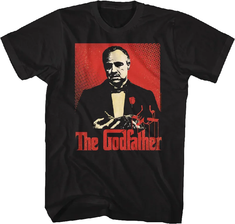 Distressed Graphic Art Godfather T-Shirt