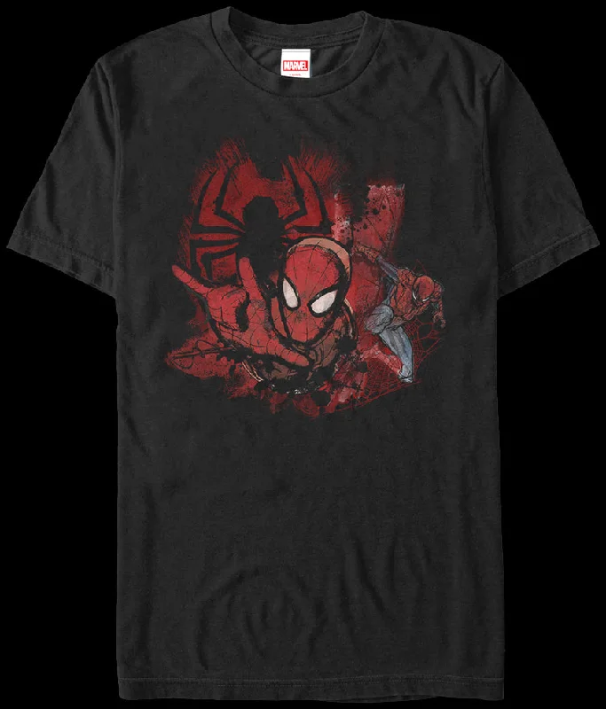 Painting Collage Spider-Man T-Shirt