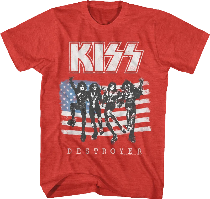 Destroyer Flag KISS T-Shirt