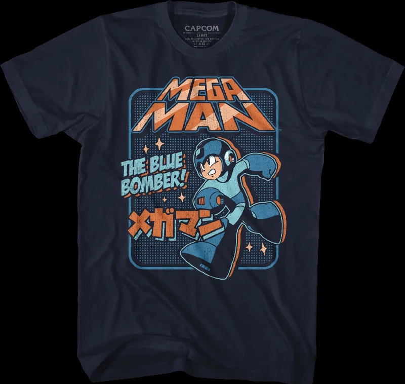 Japanese Blue Bomber Mega Man T-Shirt