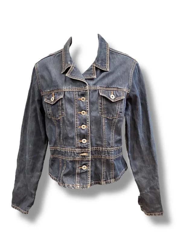 Jacket Denim By Gap In Blue Denim, Size: L