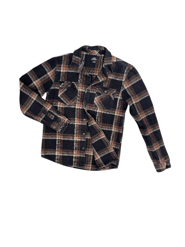 Jacket Shirt By Oneill In Plaid Pattern, Size: M