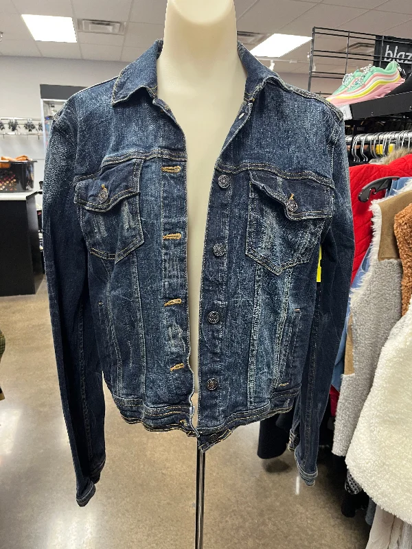 Jacket Denim By Clothes Mentor In Blue Denim, Size: Xl