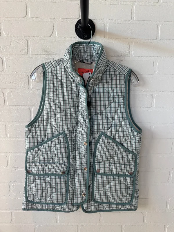 Vest Puffer & Quilted By J. Crew In Blue & Grey, Size: S