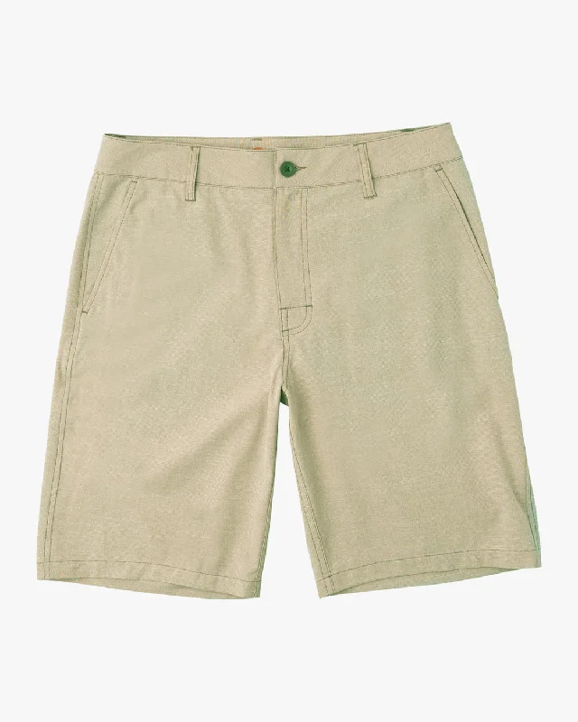 Boys Balance Hybrid 17" Boardshorts - Khaki