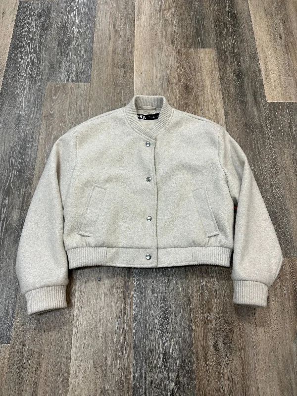 Jacket Other By Zara In Cream, Size: S