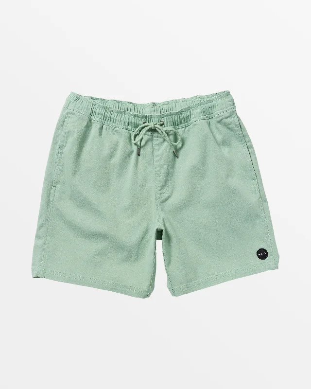 Escape Print 17" Shorts - Granite Green