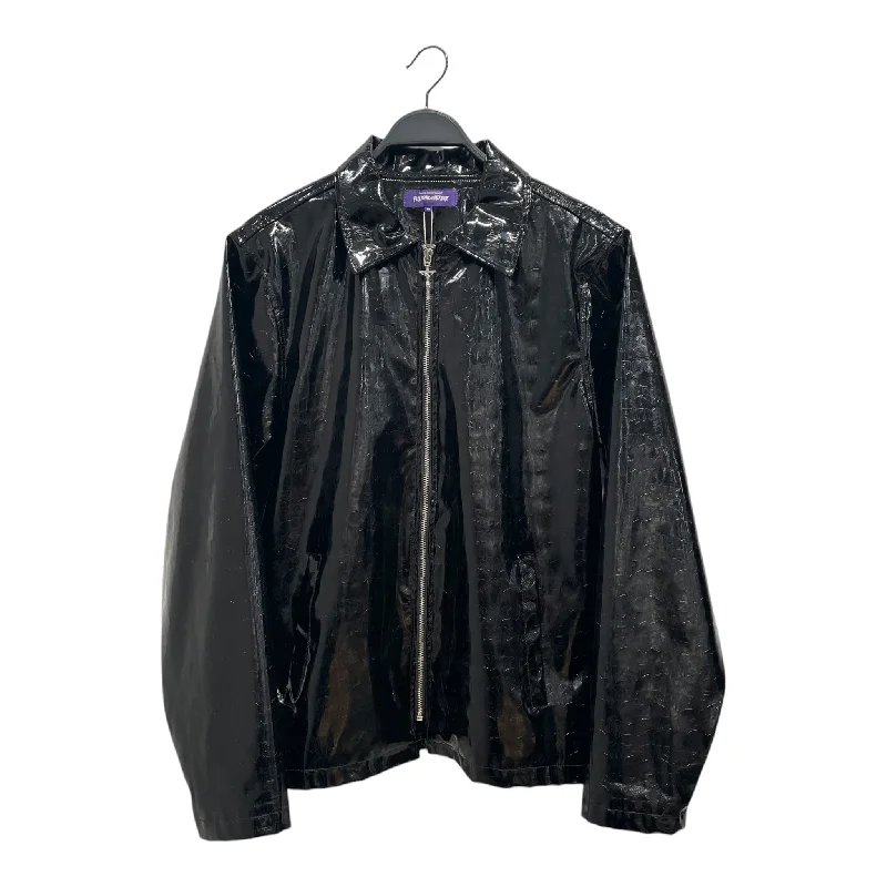 Fucking Awesome/Jacket/M/Acrylic/BLK/Embossed Vinyl Jkt