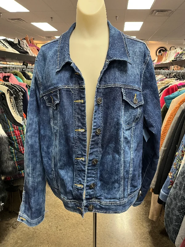 Jacket Denim By Maurices In Blue Denim, Size: 2x