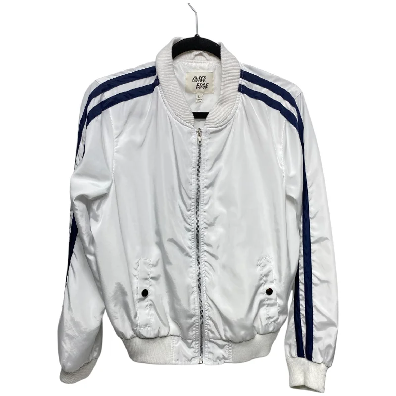 Jacket Other By Clothes Mentor In Blue & White, Size: L