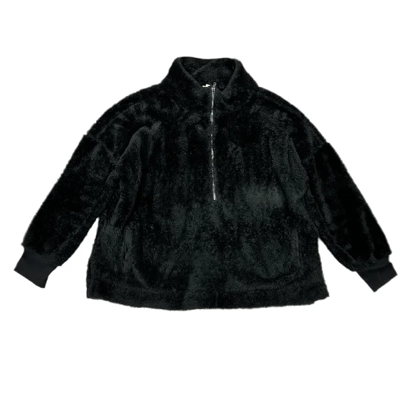 Jacket Faux Fur & Sherpa By Lularoe In Black, Size: 3x