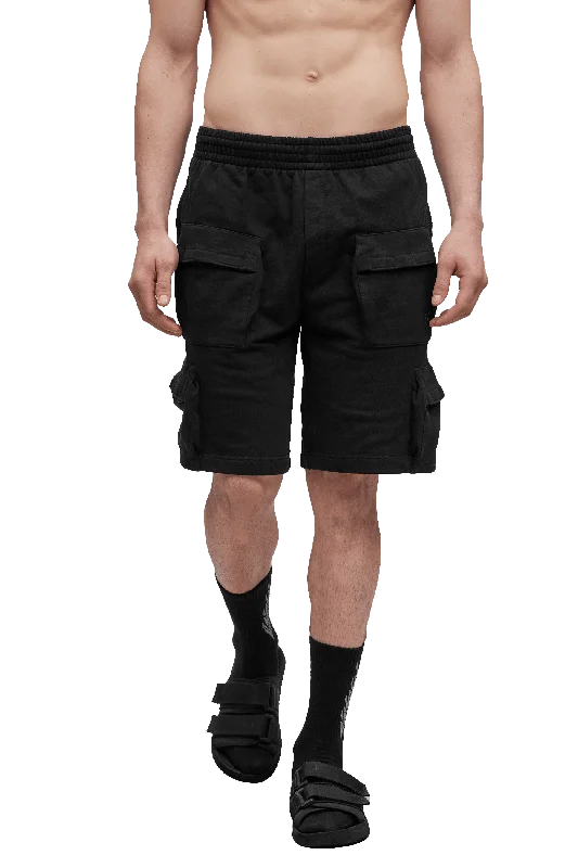 9" CARGO SHORTS - Black