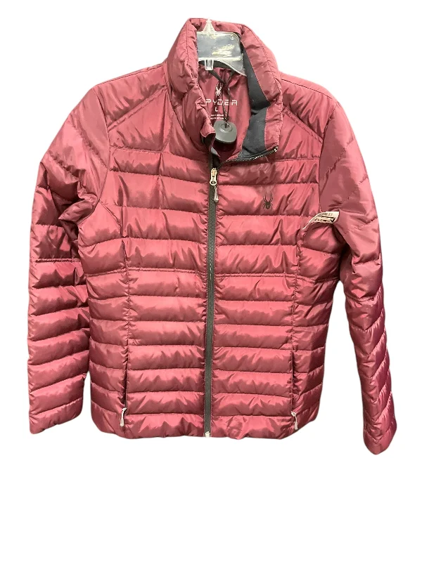 Jacket Puffer & Quilted By Spyder In Purple, Size: L