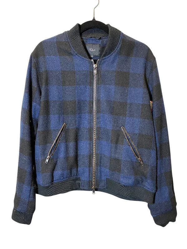 Jacket Fleece By Rails In Plaid Pattern, Size: L