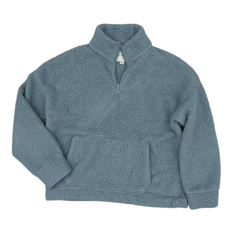 Jacket Fleece By American Eagle In Blue, Size:M