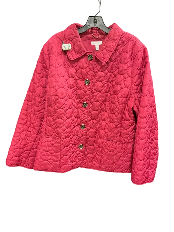 Jacket Puffer & Quilted By Charter Club In Pink, Size: Xl