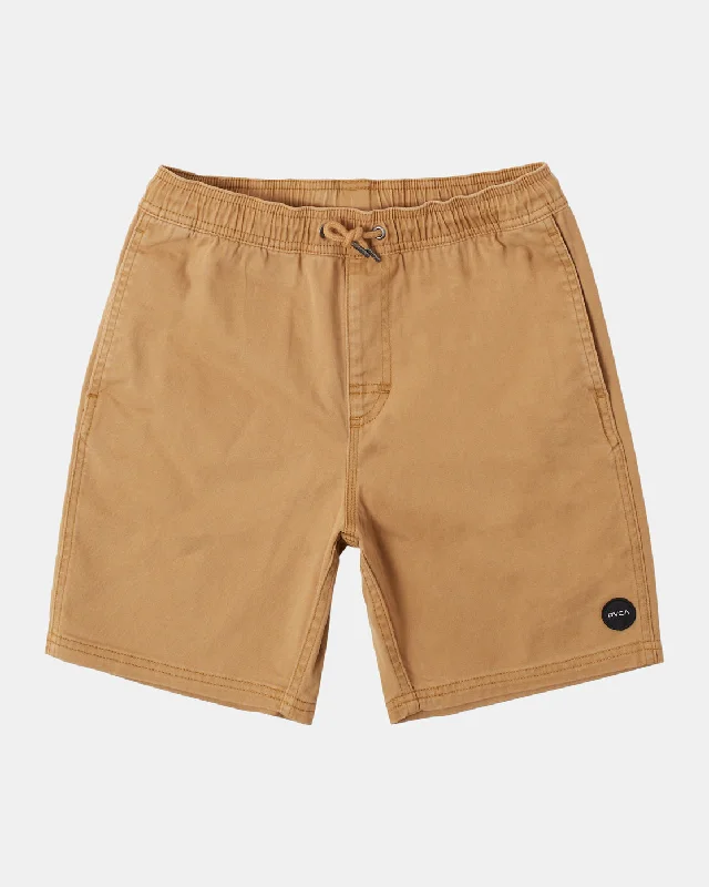 Boys Escape 17" Solid Shorts - Camel