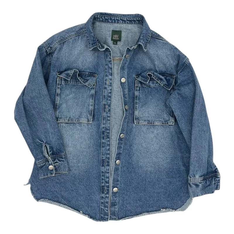 Jacket Denim By Wild Fable In Blue Denim, Size:M