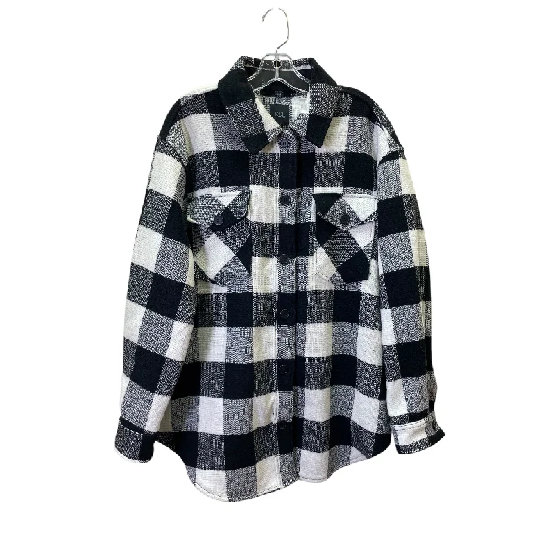 Jacket Shirt By RDI In Plaid Pattern, Size:L