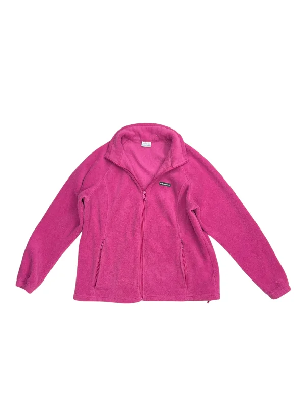 Jacket Fleece By Columbia In Pink, Size: 2x