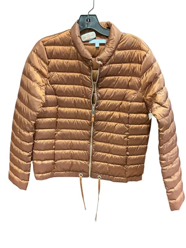 Jacket Puffer & Quilted By Antonio Melani In Copper, Size: M