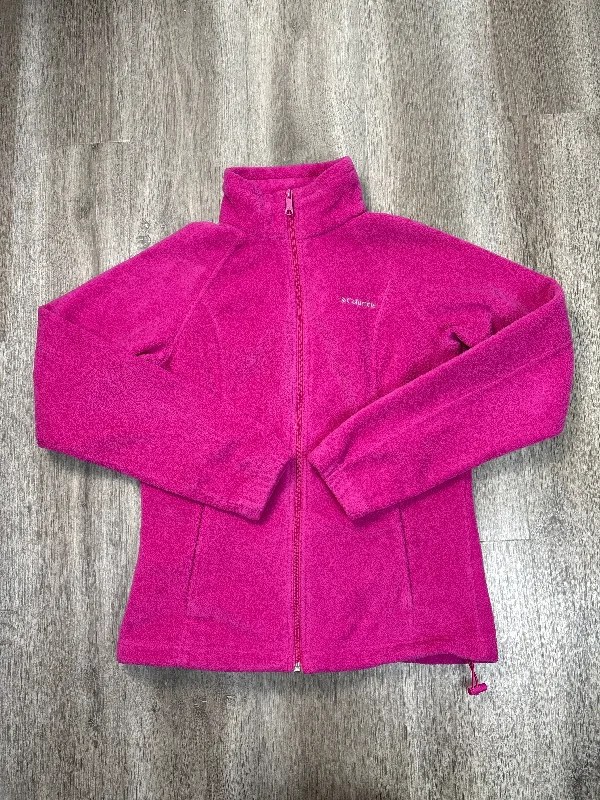 Jacket Fleece By Columbia In Pink, Size: M