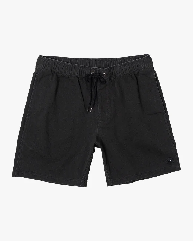 Boys Escape 17" Solid Shorts - Black