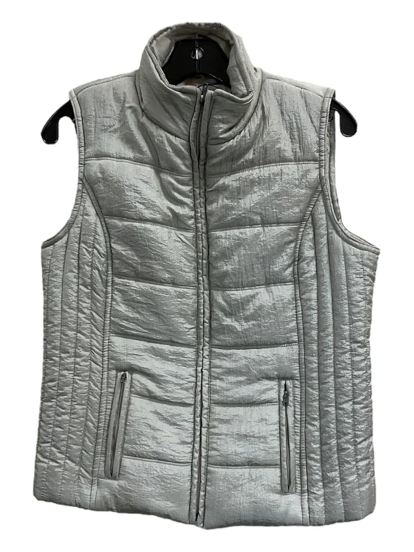 Vest Puffer & Quilted By Liz Claiborne In Tan, Size: M