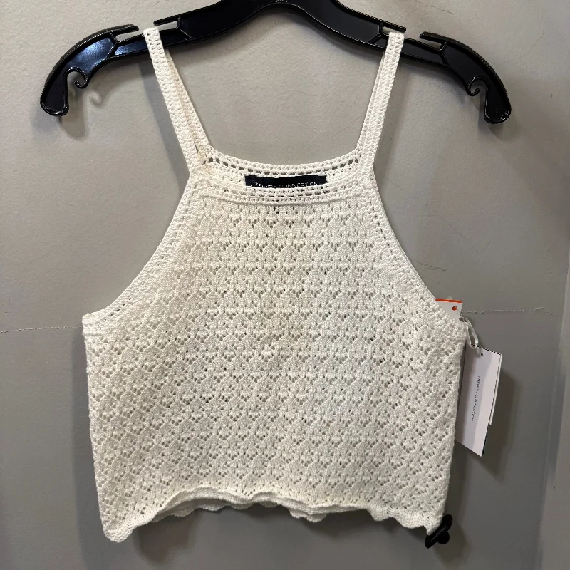 Vest Sweater By French Connection In White, Size: S