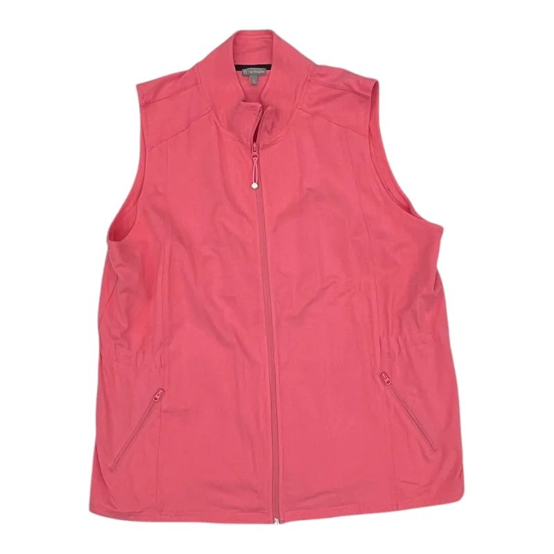 Vest Other By Talbots In Pink, Size:2X