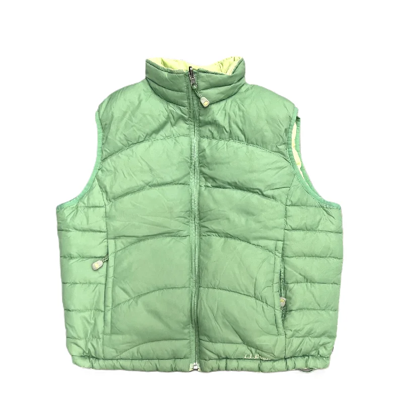 Vest Puffer & Quilted By L.l. Bean In Green, Size: L