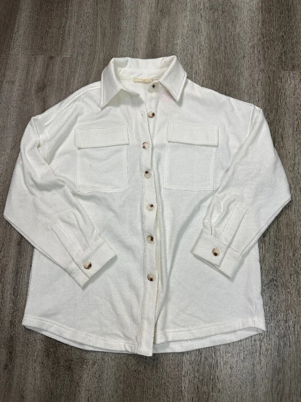 Jacket Shirt By ILLA ILLA In White, Size: S