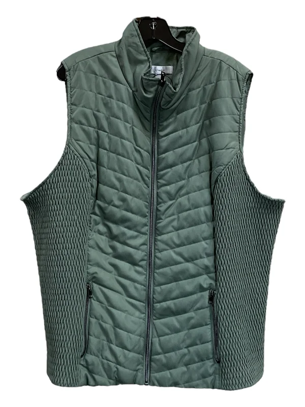 Vest Other By Cj Banks In Green, Size: 3x