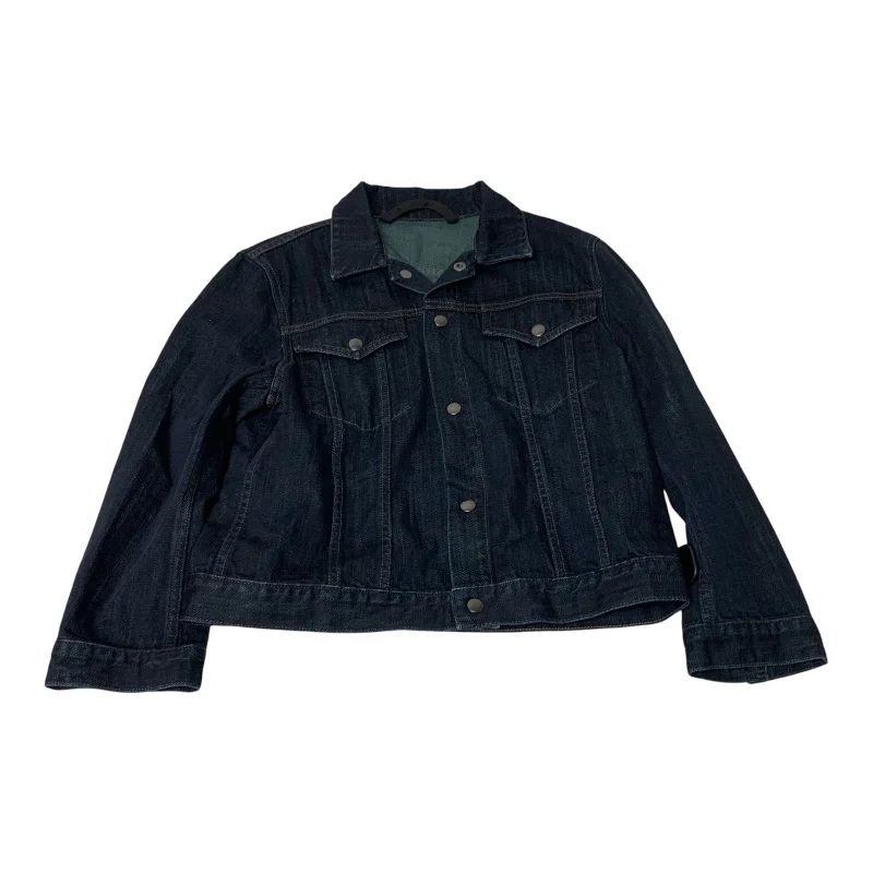 Jacket Denim By Clothes Mentor In Blue Denim, Size: L