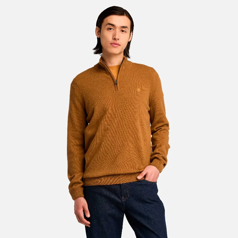 Men's Phillips Brook Wool-Blend 1/4-Zip Sweater