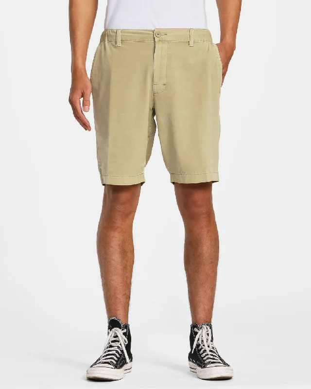 All Time Coastal Rinsed Hybrid 19" Shorts - Khaki