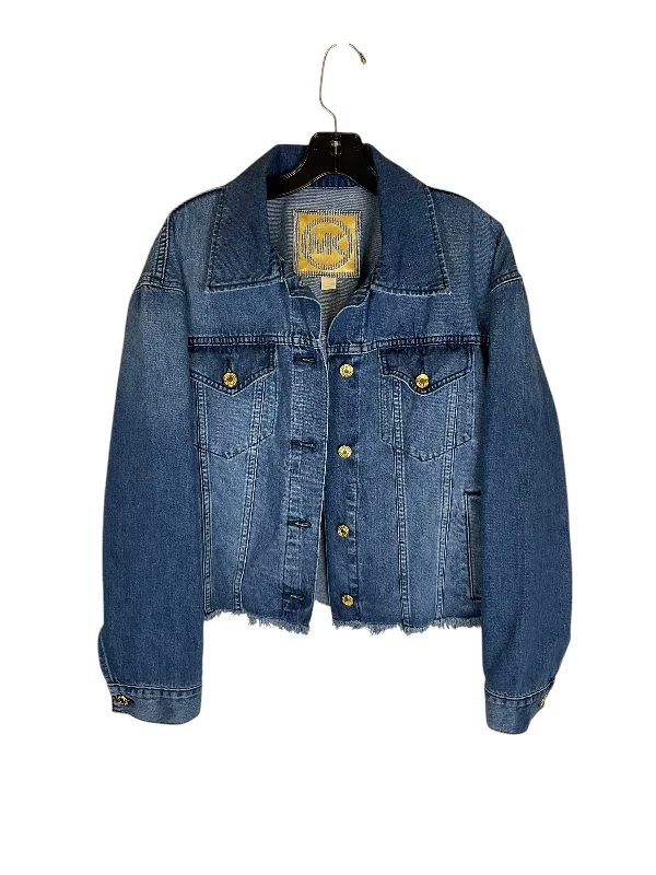 Jacket Denim By Michael Kors In Blue Denim, Size: L