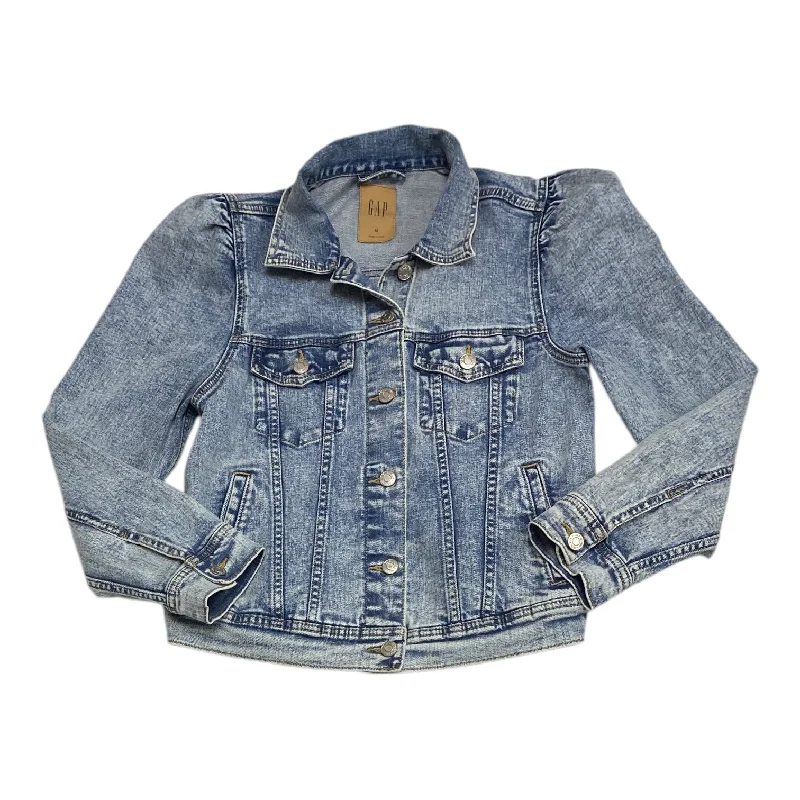 Jacket Denim By Gap In Blue Denim, Size:M