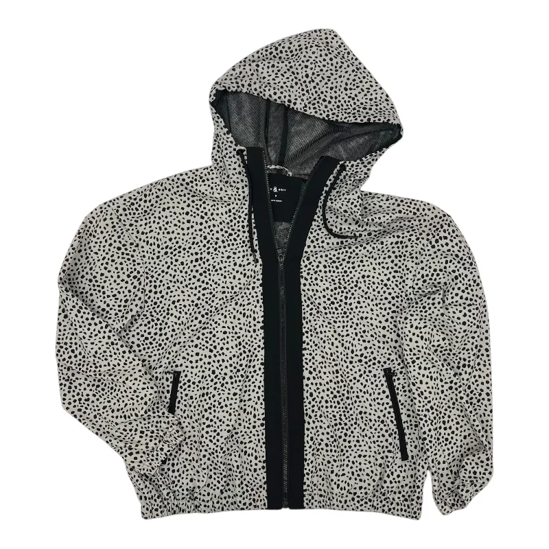 Jacket Windbreaker By Lou And Grey In Black & Grey, Size:M