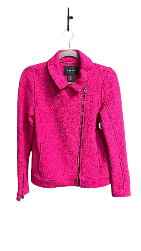 Jacket Faux Fur & Sherpa By Tahari By Arthur Levine In Pink, Size: Xs