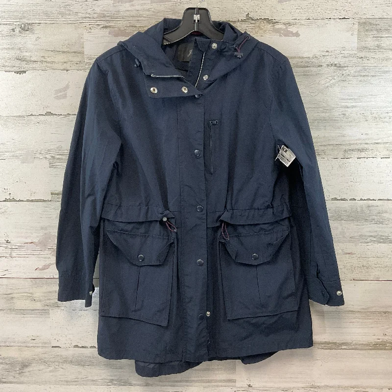 Jacket Windbreaker By J. Crew In Blue, Size: Xs