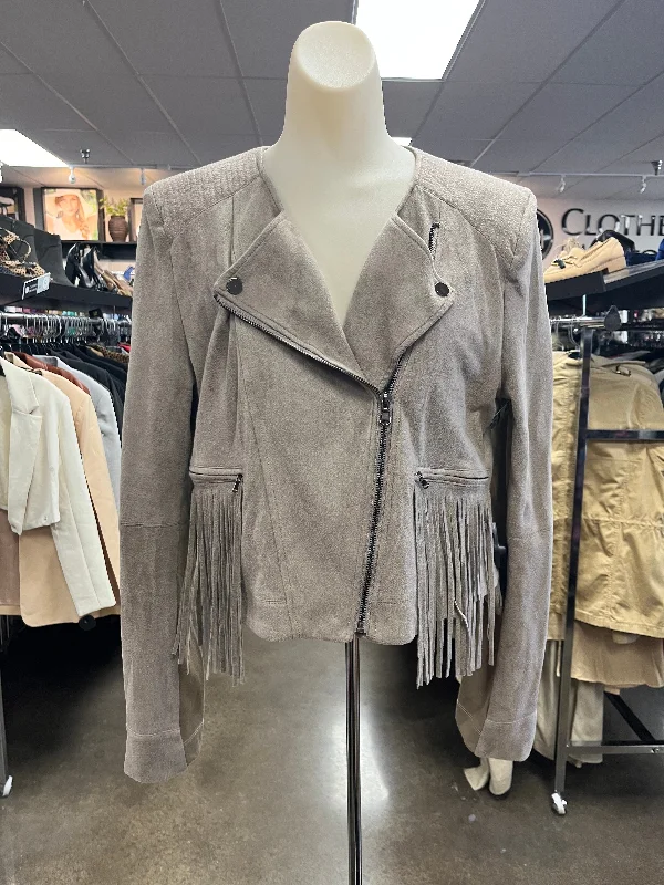 Jacket Moto By Fate In Taupe, Size: L