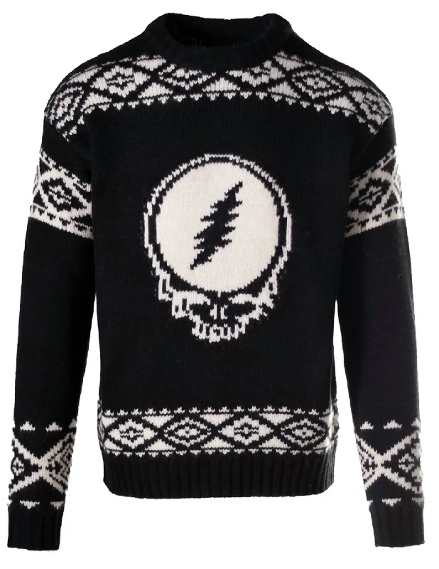 Men's Grateful Dead Wool Blend Sweater In Black