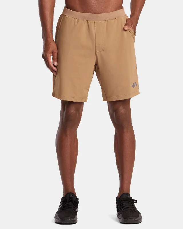 VA Sport Trainer Elastic Waist Shorts - Earth Clay