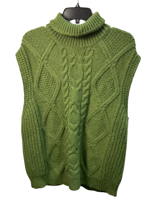 Vest Sweater By Anthropologie In Green, Size: S