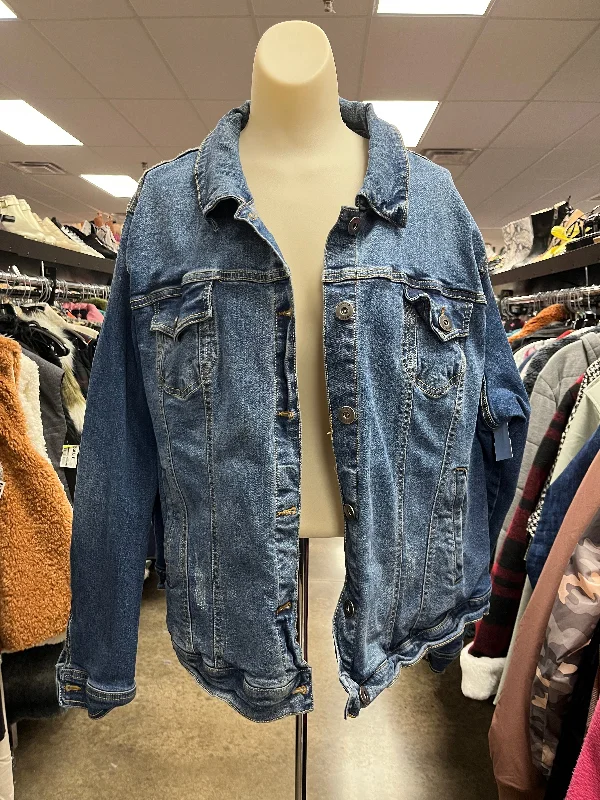 Jacket Denim By Torrid In Blue Denim, Size: 3x