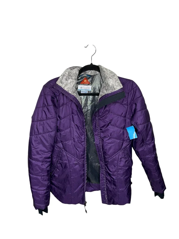 Jacket Puffer & Quilted By Columbia In Purple, Size: S