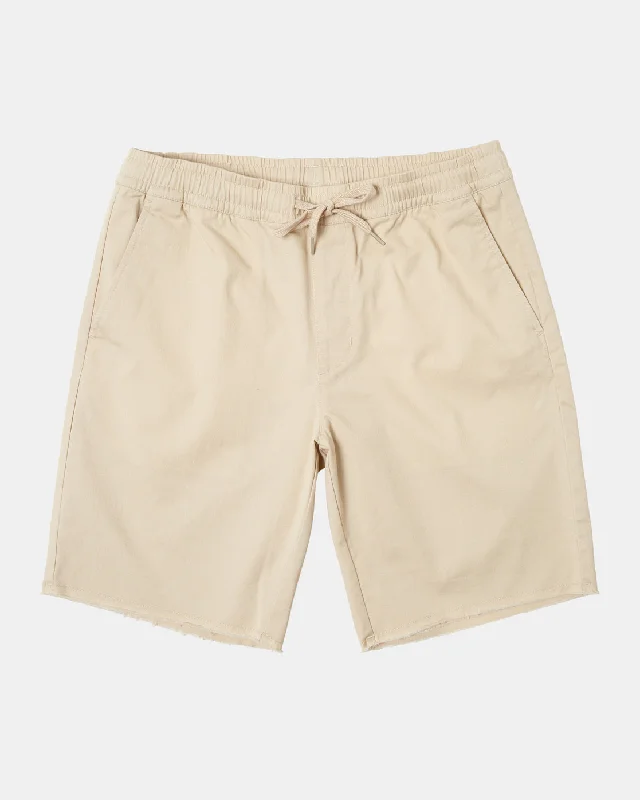 Weekend Elastic Waist Shorts - Latte