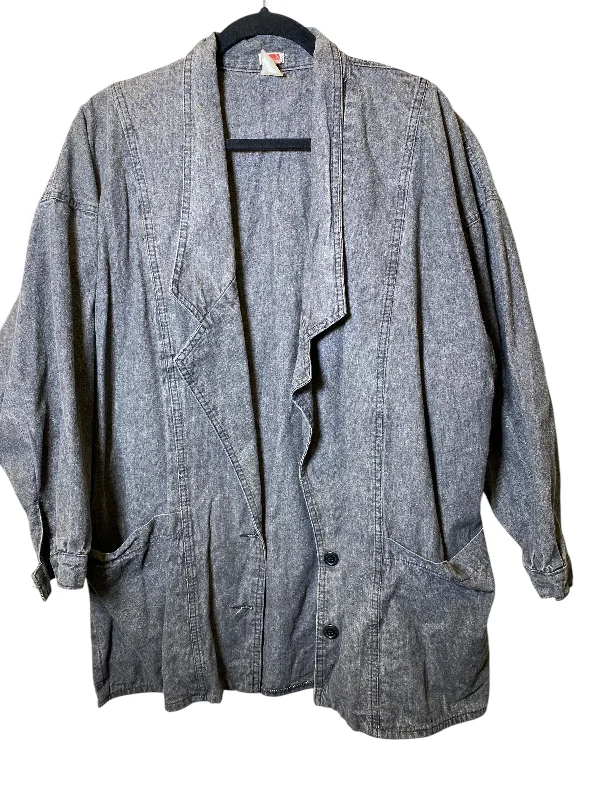 Jacket Denim By Cmc In Grey, Size: M